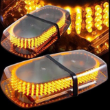 240LED汽車吸頂爆閃燈車頂短排長排警示頻閃燈LED車頂爆閃燈