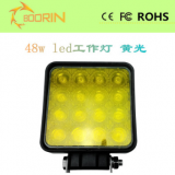 48越野燈 led工作燈48w黃色黃金光 led黃金光射燈輔助燈 廠家批發(fā)
