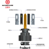 邁酷勢(shì)P9廠家直銷LED汽車大燈 大功率超薄配光大燈 智能散熱大燈