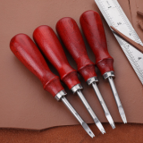 櫸木柄皮革修邊器削邊器手工DIY皮具皮雕皮藝工具修圓工具現(xiàn)貨