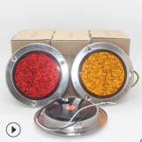 新款中集掛車LED后尾燈三色橡皮燈油罐車后尾燈貨車后尾燈防水