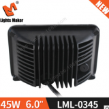 LED卡車大燈 貨車大燈原裝燈工程機械燈5寸圓5寸方 工作燈36W45W