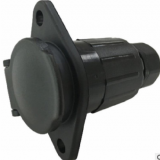 塑料掛車(chē)七芯圓頭插座 通用7孔電源插座批發(fā) ES2706