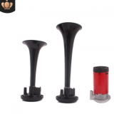 廠家直銷 汽車摩托車雙管電氣控喇叭 12V車用汽笛揚(yáng)聲器 特價(jià)批發(fā)