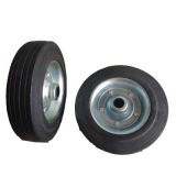 拖車千斤頂輪子 8英寸橡膠實(shí)心輪子 200mm橡膠鐵輪子 工具車輪子
