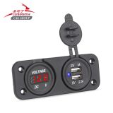 汽車摩托車用12V雙空位USB車充