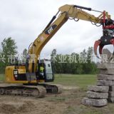 石頭抓斗抓石機廠家直銷 工程機械配挖掘機使用360度旋轉抓石器