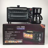 廠家直銷索密斯多功能三合一早餐機(jī)家用電烤箱咖啡機(jī)支持外貿(mào)訂單