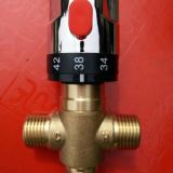 全銅DN15 恒溫管道閥，4分明裝熱水器，太陽(yáng)能用，廠家批發(fā)直銷