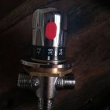 浴缸恒溫管道閥，4分管道管道閥小管道閥DN15全銅鍍鉻