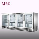 慕雪四門商用臥式吧臺(tái)冷柜立式無霜飲料展示冰箱臺(tái)下啤酒冷藏冰柜