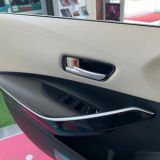 適用于19款卡羅拉 abs電鍍內(nèi)拉手框 改裝專用 銀 碳纖紋內(nèi)飾