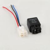 12V30A40A四腳改裝電子風(fēng)扇散熱油泵霧燈汽車空調(diào)繼槽帶插座