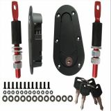 熱銷D1-SPEC賽車汽車改裝引擎蓋車頭蓋發(fā)動機隱形機蓋鎖 黑色通用