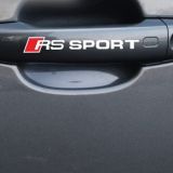 適用于奧迪RS門把手貼R門拉手貼紙車身SPORT反光貼紙車貼拉手貼紙