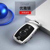 適用于新E級(jí)汽車鑰匙包E200L/E300L碳纖全包TPU新E鑰匙套鑰匙殼扣