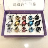 汽車出風(fēng)口帶燈空軍三號3號香薰空調(diào)口香片套裝15個(gè)盒裝