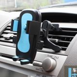 汽車載新款出風(fēng)口手機(jī)架出吹風(fēng)口車載空調(diào)口手機(jī)支架（含帶包裝）
