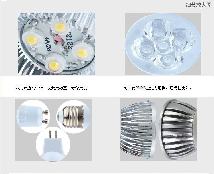 射燈放大細(xì)節(jié)