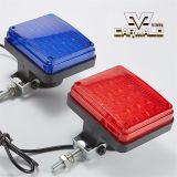 崗?fù)鬺ed爆閃紅藍(lán)方燈交通信號(hào)頻閃燈貨車(chē)治安巡邏摩托車(chē)警示燈