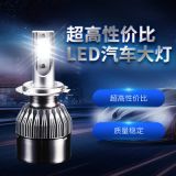 跨境直供C6汽車(chē)大燈改裝車(chē)燈汽車(chē)LED大燈前照燈質(zhì)量穩(wěn)定H1H4H7