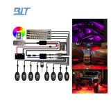 跨境直供藍(lán)牙雙遙控一拖12組合底盤燈&氛圍燈沙灘底盤汽車裝飾燈