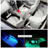 跨境專供5050RGB滴膠IP65汽車氛圍燈帶音樂紅外遙控一拖四套裝