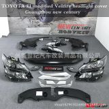 豐田原廠前大燈總成 普通埃爾法改裝Vellfire前杠機蓋葉子板包圍