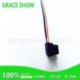 H7陶瓷彎角公母對插，H7汽車接插件，6.3陶瓷H7-2B彎