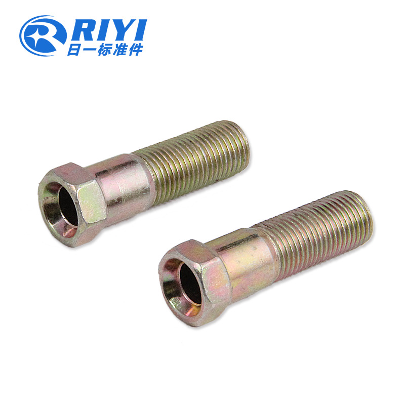 六角頭空心螺絲M10X1X37 4.8級(jí) 彩鋅