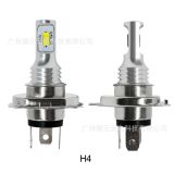 H4 80W 3570 2面 高亮汽車LED解碼霧燈H6摩托車燈黃金光冰藍白光