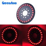 jepp 牧馬人備胎剎車燈25燈珠LED輪轂警示燈改裝件輔助燈后霧燈