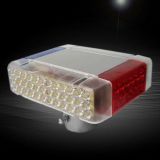 220V崗?fù)ぞ緹鬖ED頻閃交通安全四面紅藍爆閃燈