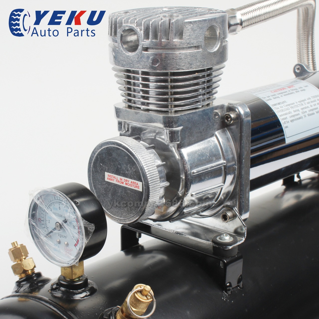 480C車載充氣泵帶2.5gal儲氣罐改裝氣泵