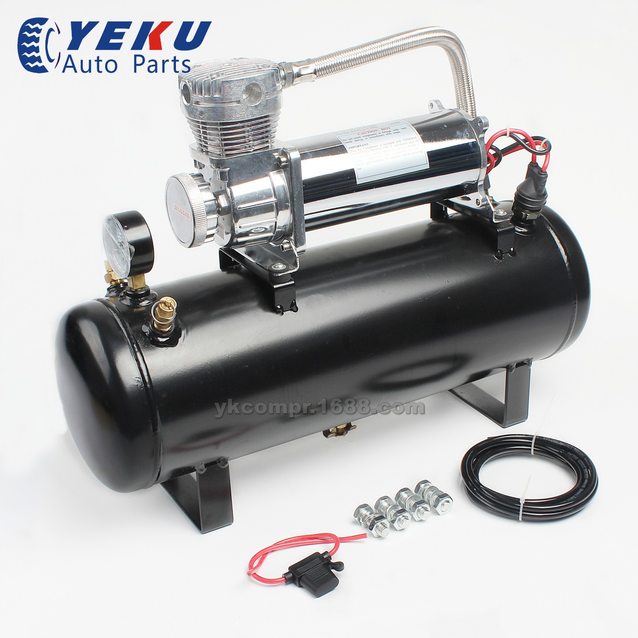 480C車載充氣泵帶2.5gal儲氣罐改裝氣泵