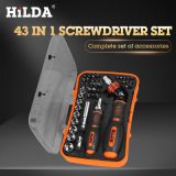 希爾達(dá)45件套汽修工具組合套裝手動(dòng)五金工具套筒扳手機(jī)維修批頭