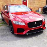 適用于捷豹16-20款XF/XFL升級(jí)改裝SVR大包圍套件碳釬維前后唇側(cè)裙