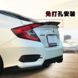 適用于十代思域尾翼 新本田改裝碳纖維尾翼免打孔壓尾翼汽車尾翼
