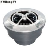 圓形萬向電鍍空調出風口電動車改裝車工程車冷暖氣出風口開關