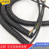 2芯彈簧線 0.5平方2芯1.5平方1.0平方螺旋電線 PU彈簧線彈簧電線