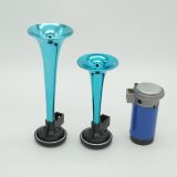 供應雙管彩色氣泵喇叭