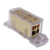 汽車音響改裝一分四一進(jìn)四出地線盒分線盒集線器分線器負(fù)極保險(xiǎn)座