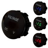 新款改裝直流電壓表 數(shù)顯電壓表5-48V 車載摩托車游艇車載電壓表