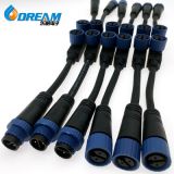 路燈連接器 一拖三插頭 2芯防水連接器 T型路燈模組生產(chǎn)廠家