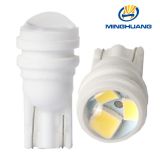 汽車LED陶瓷小燈示寬燈牌照燈閱讀燈T10高亮透鏡插泡W5W通用改裝