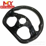 汽車改裝通用全碳纖維方向盤13寸D字型 14寸不規(guī)則鍛造全碳方向盤