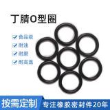廠家供應(yīng)防水NBR橡膠配件密封圈套裝耐高溫黑色食品級(jí)硅膠O型圈