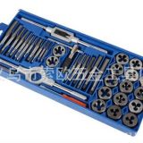 絲錐板牙套裝五金工具手用絲攻扳手板牙絞手公制絲攻組合套裝