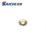 接地蝶形防松鎖緊墊圈 碳鋼鍍白鍍彩 六爪碟形墊圈防松 防滑電梯