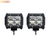 汽車LED工作燈16led 48W 輔助燈摩托車越野車改裝前照燈射燈